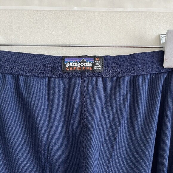 Vintage Patagonia Womens M Capilene Base Layer Pants Blue Thermal Sweats 90s - Picture 6 of 13